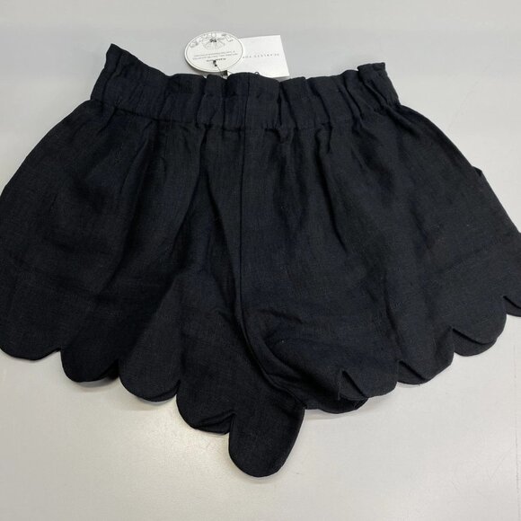 Scarlett Poppies Women’s Amaria Mini Shorts Size XS Black — Scalloped Edges - Picture 6 of 8